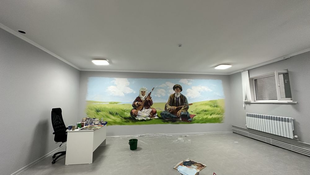 Роспись стен, Интерьерная роспись стен