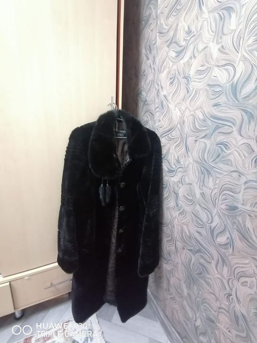 Шуба норковая черная