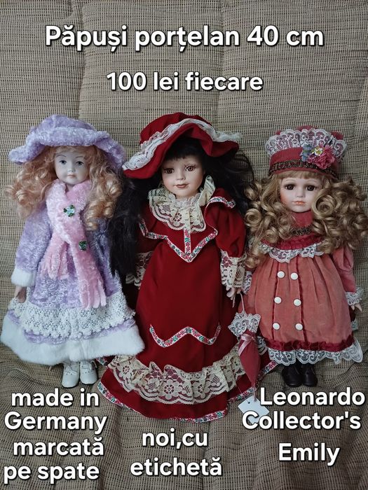 Păpuși porțelan 40 cm