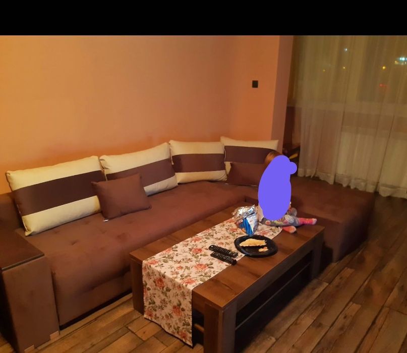 Венге диван с лежанка