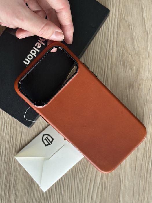 Husă iPhone 17 Pro Max din piele naturală, MagSafe – Shieldon