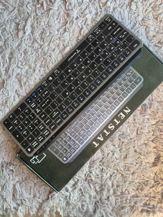 Tastatura Wireless NETSTAT®️, Tastatura Slim 16mm, Bluetooth