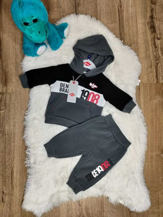 Compleu copii Lee Cooper de culoare gri inchis pentru sezonul rece