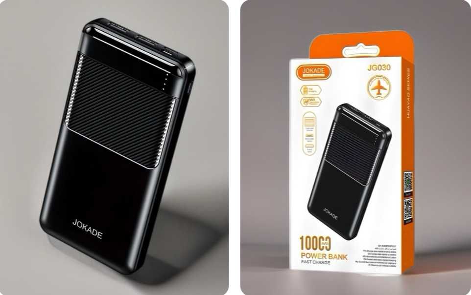 Внешний аккумулятор JOKADE Power Bank 10000 быстрая зарядка