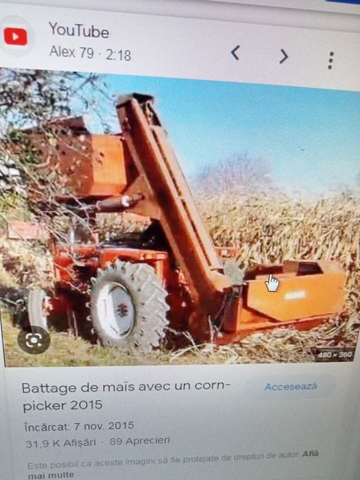 Culegătoare porumb stiulet