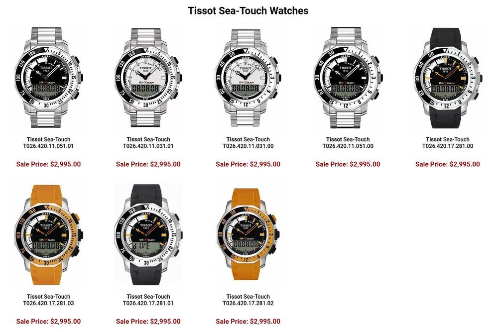 Tissot Sea-Touch | OFERTĂ