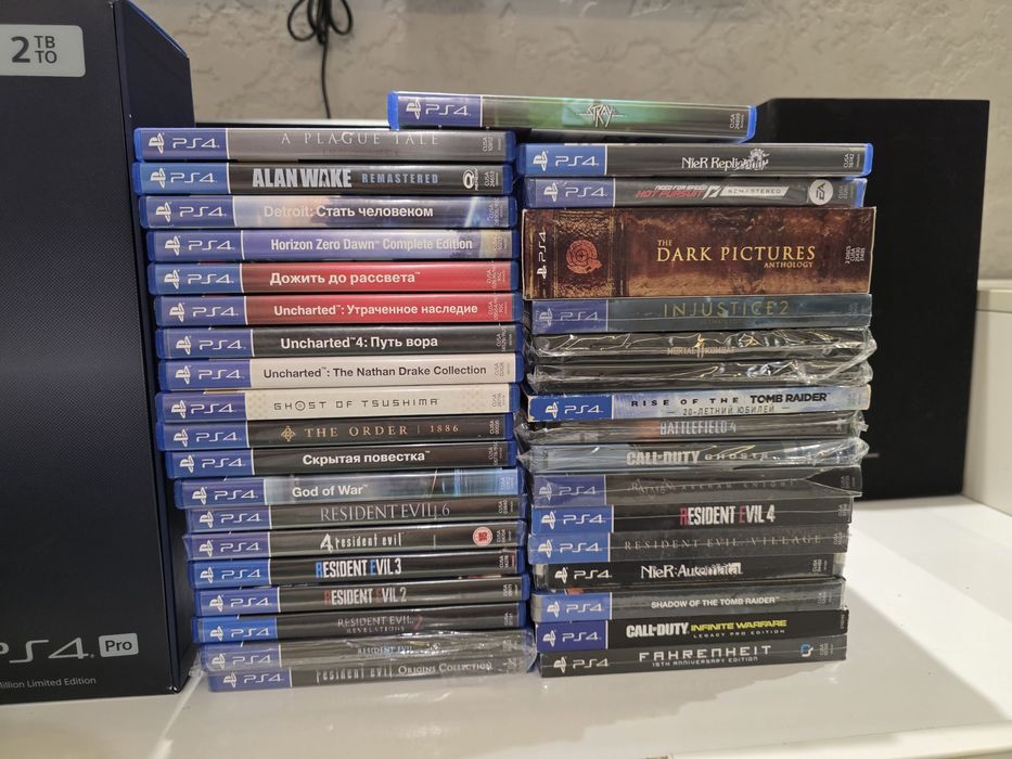 Ps4 pro 500million limited edition 2TB+33 диска