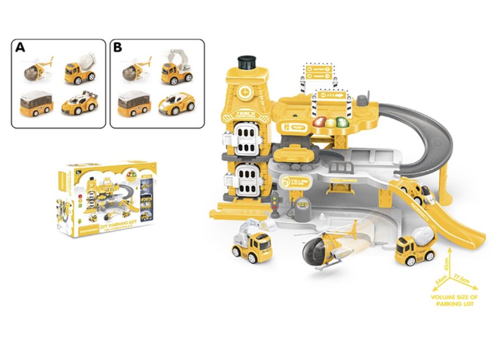 Авто трек. Машинки и стоянки