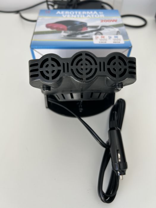 Aeroterma Auto 12V 200W cu Ventilator Cald/Rece Dezaburire Parbriz