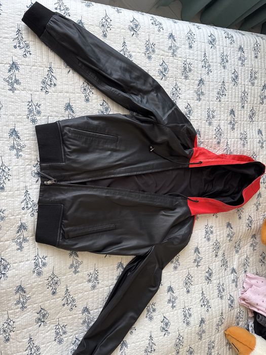 Кожаная ветровка