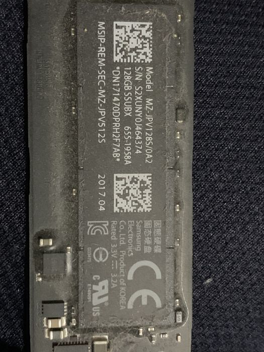 SSD 128 Gb for Macbook Air Early 2015 A1466