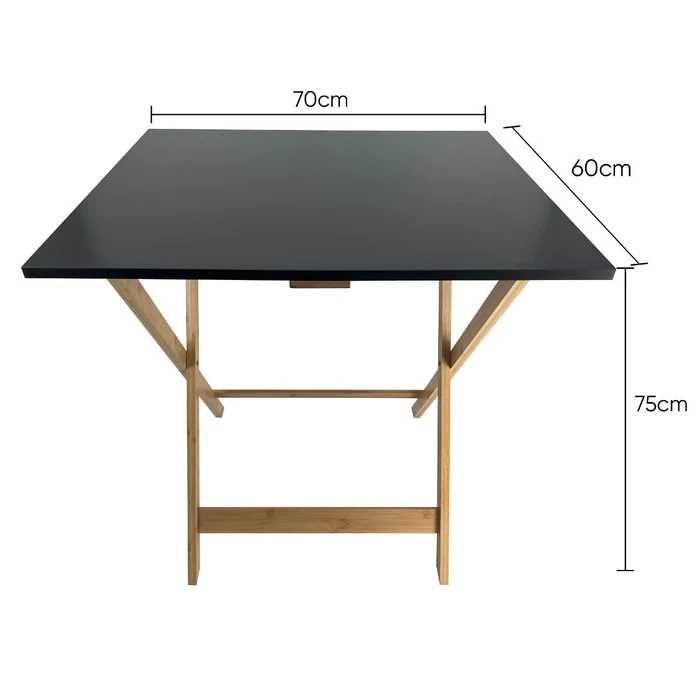 Masa bucatarie/ dining plianta 70 X 60 X 75 cm bambus si mdf