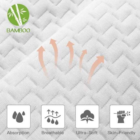 Perna Bedstory, 50 x 50 cm, alba, poliester