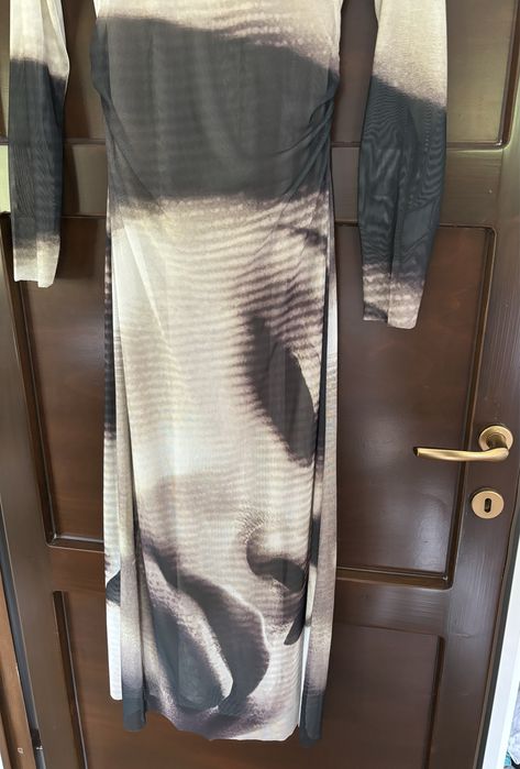 Дълга рокля тюл с подплата размер М