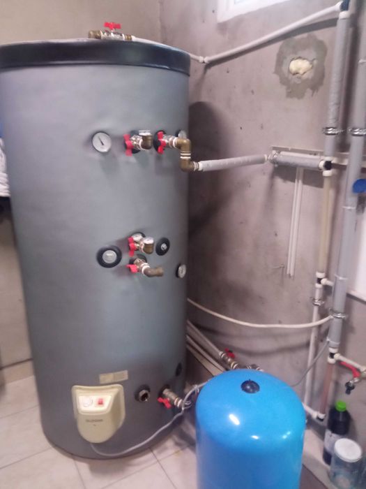 Boiler acum 500 l 2 serpentine și rezistența monofazica de 3000 w