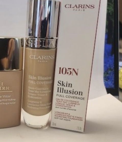Armani Code,Benefit Precisely,Clarins Skin Illusion Full Coverage, Foundation,Nashi Argan