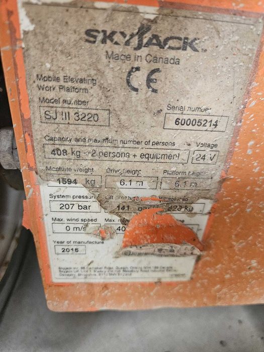 Nacela  SKYJACK SJ III 3220 8,1 m