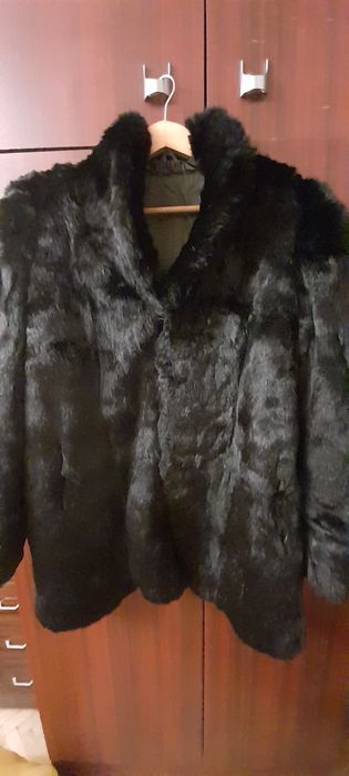Палто от естествен косъм ХL размер