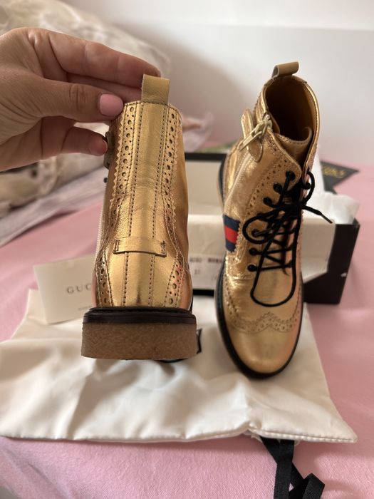 Ghete Gucci aurii - copii mărimea 31