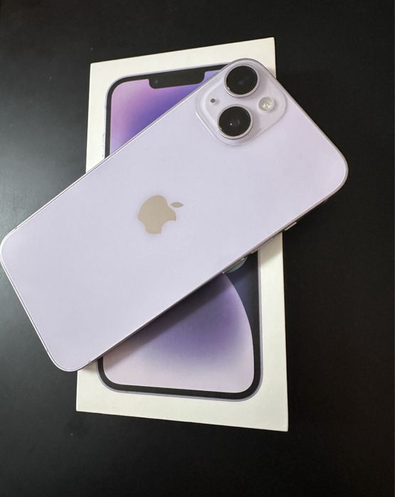 iPhone 14 Purple • 96% Bateria • ca NOU