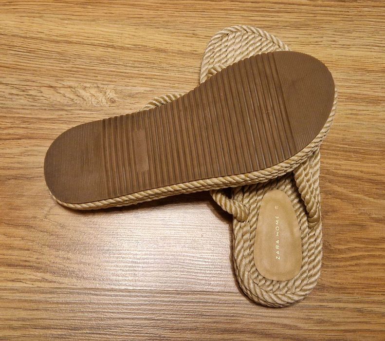 Sandale din sfoara impletita Zara Home