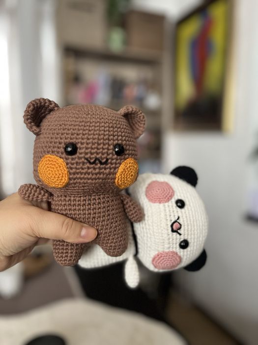 Ръчно плетени играчки БуБу и ДуДу