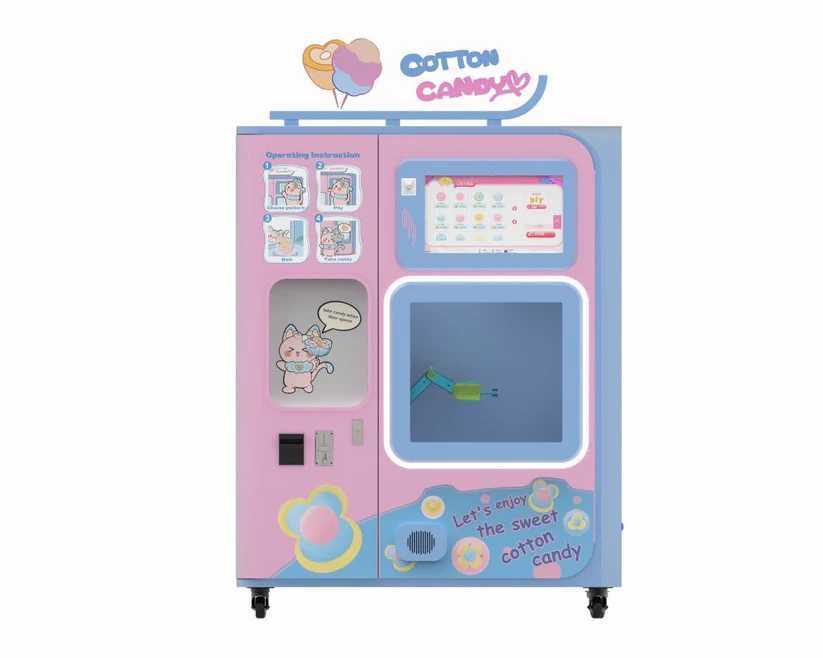 Вендинг Машина за захарен памук на клечка Cotton Candy Pro 64 цвята