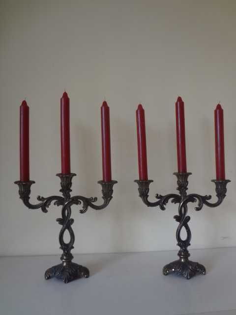 Комплект от 2 бр. бронзови свещника от Германия