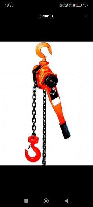 Ruchnoy Tal Treshotka / Рычажная ручная таль с трещоткой  – 3M