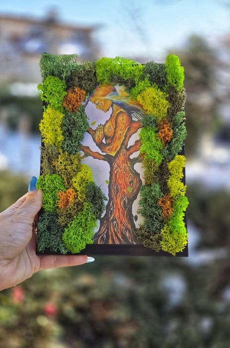 Картини за всеки повод декорирани със скандинавски мъх