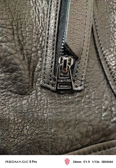 Мъжко кожено яке, размер 48