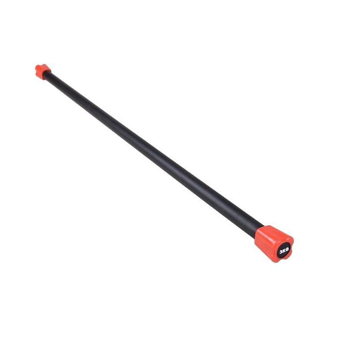 Bară fitness cu greutăți fixe, Zoco Body Fit® BDB001, 7 kg, Negru