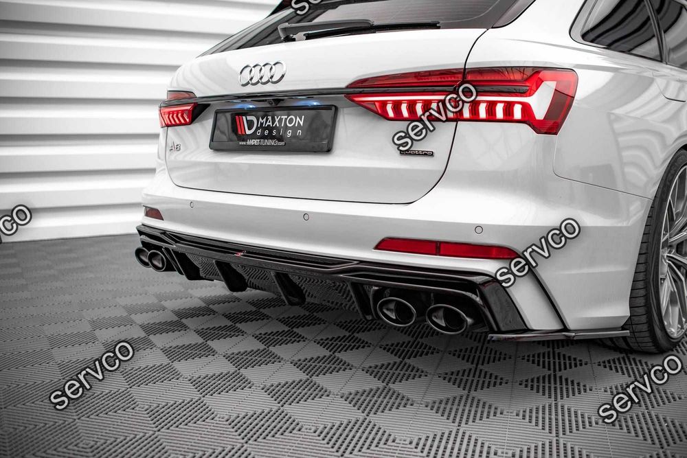 Prelungire difuzor bara spate Audi A6 C8 SLINE S6 C8 2018- v9 Maxton