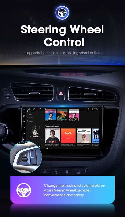 Navigatie noua Kia Ceed 2 JD 2012-2018 - Android + WiFi + Bluetooth