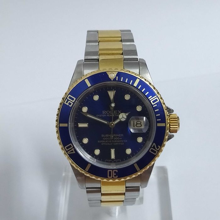 ROLEX Oyster Submariner Date Bluesy 16613LB - Blue, Gold&Steel