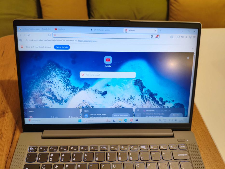 Lenovo IdeaPad 5 - 14", Ryzen 7, 16GB RAM, 512GB NVMe, 100% батерия