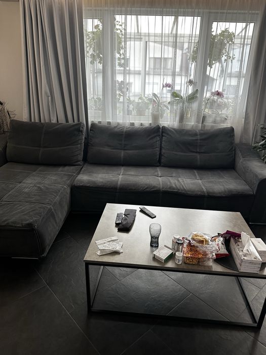 Разтегателен диван с ракла за съхранение