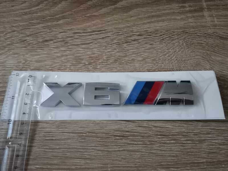 BMW X6M сребриста емблема лого