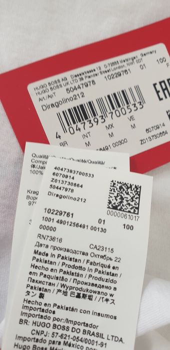 Hugo Boss HUGO Diragolino212 Cotton  M НОВО! ОРИГИНАЛНА Мъжка Тениска!