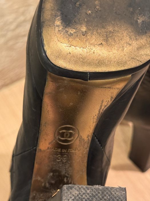 Ботильоны кожанные