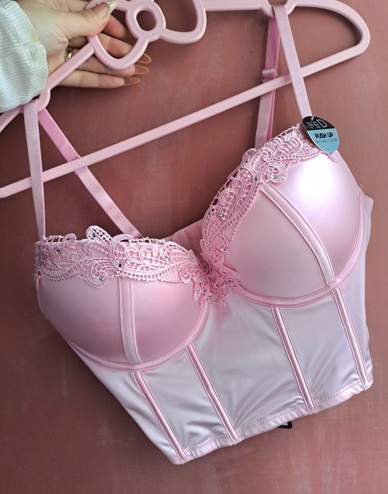 Bustiera surine roz nou cu etichetă 85D