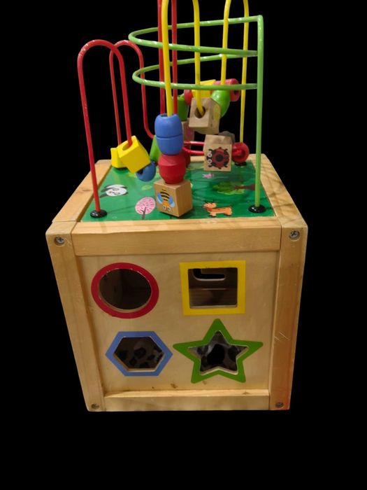 Дървен образователен куб Beluga