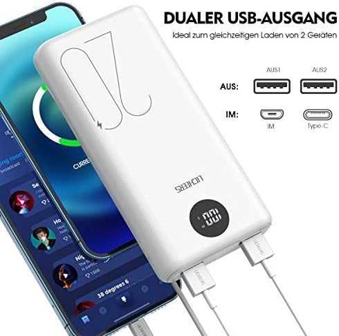 Нова външна батерия за телефон Преносимо зарядно устройство Power Bank