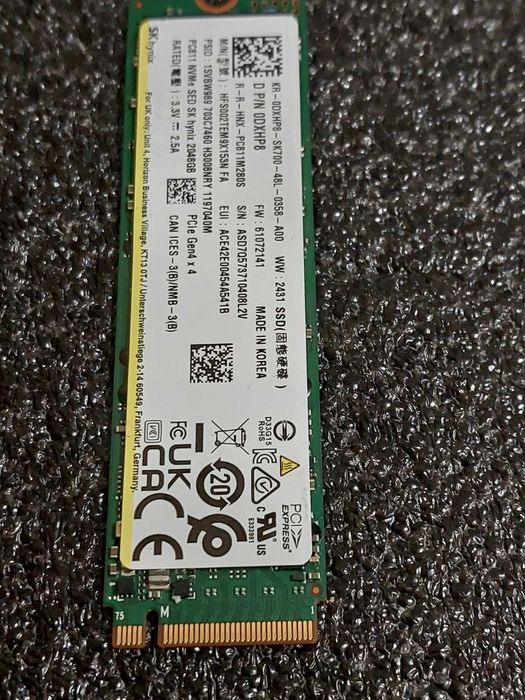 2TB M.2 NVMe PCIe 4.0 - SK Hynix PC811