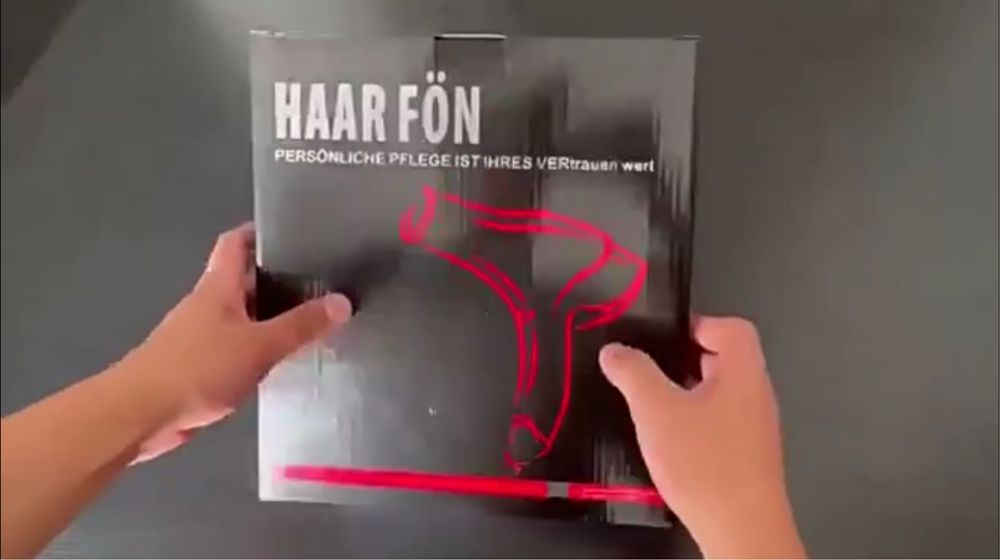 Фен 5 скоростей, в наборе аксессуары