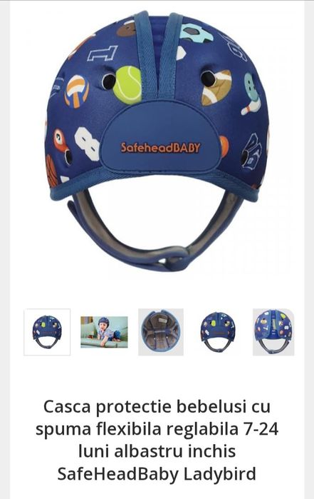Casca protectie si perna protectie bebelusi