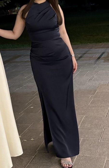 Вечерние платье темно-синие