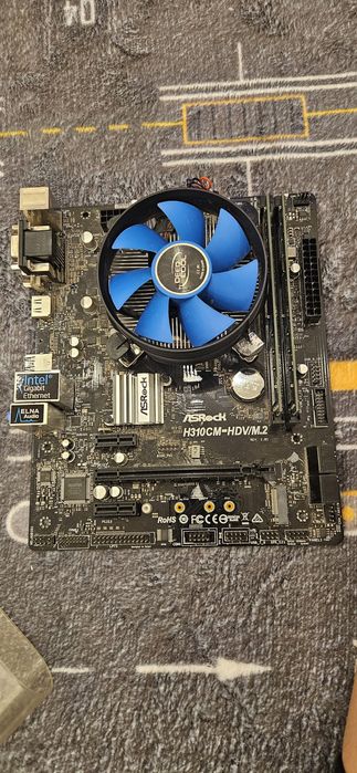 Комплект на запчасти: ASRock H310CM-HDV/M.2 + кулер DeepCool