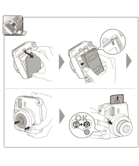 Картридж Instax mini polaroid фотобумага касета