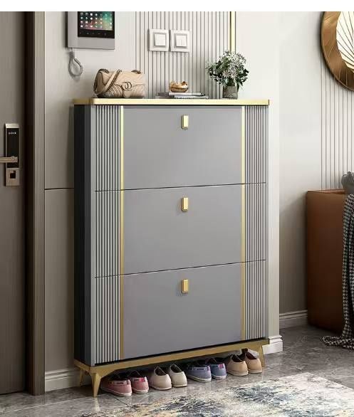 Современный узкий шкаф для обув